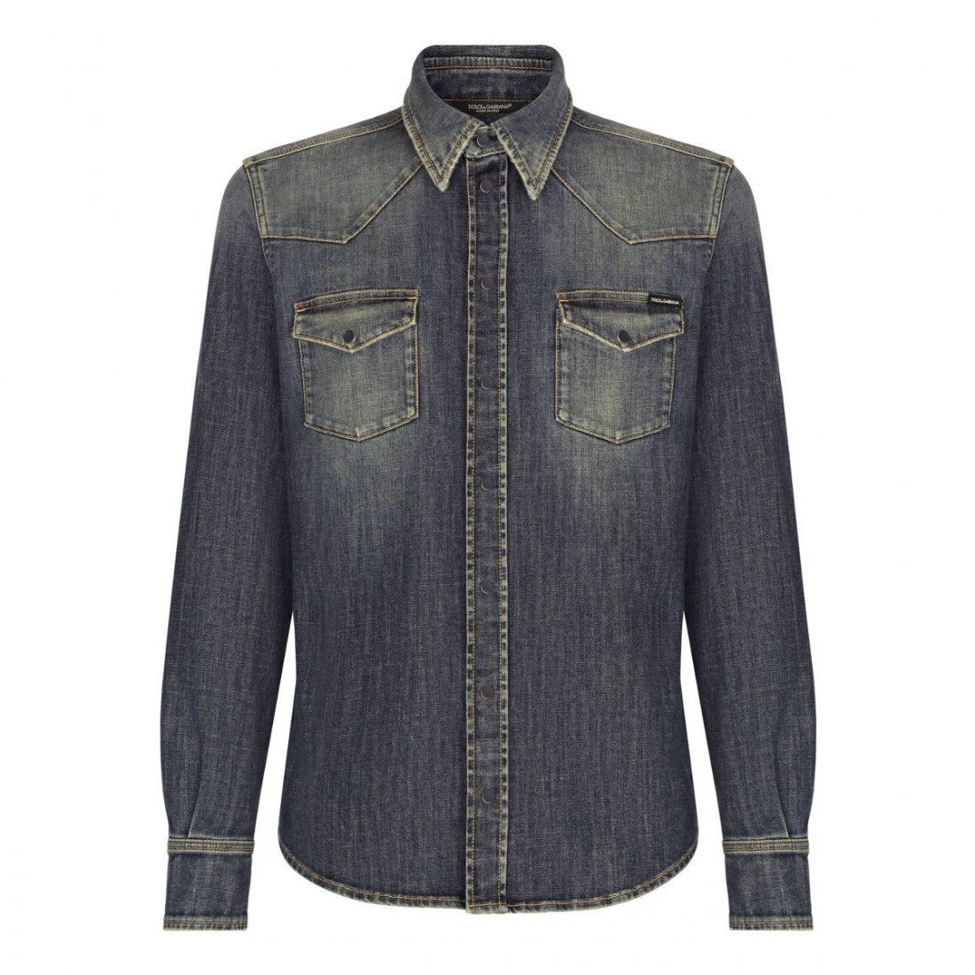 Dolce&gabbana - Chemise en Jean 'Faded' pour Hommes