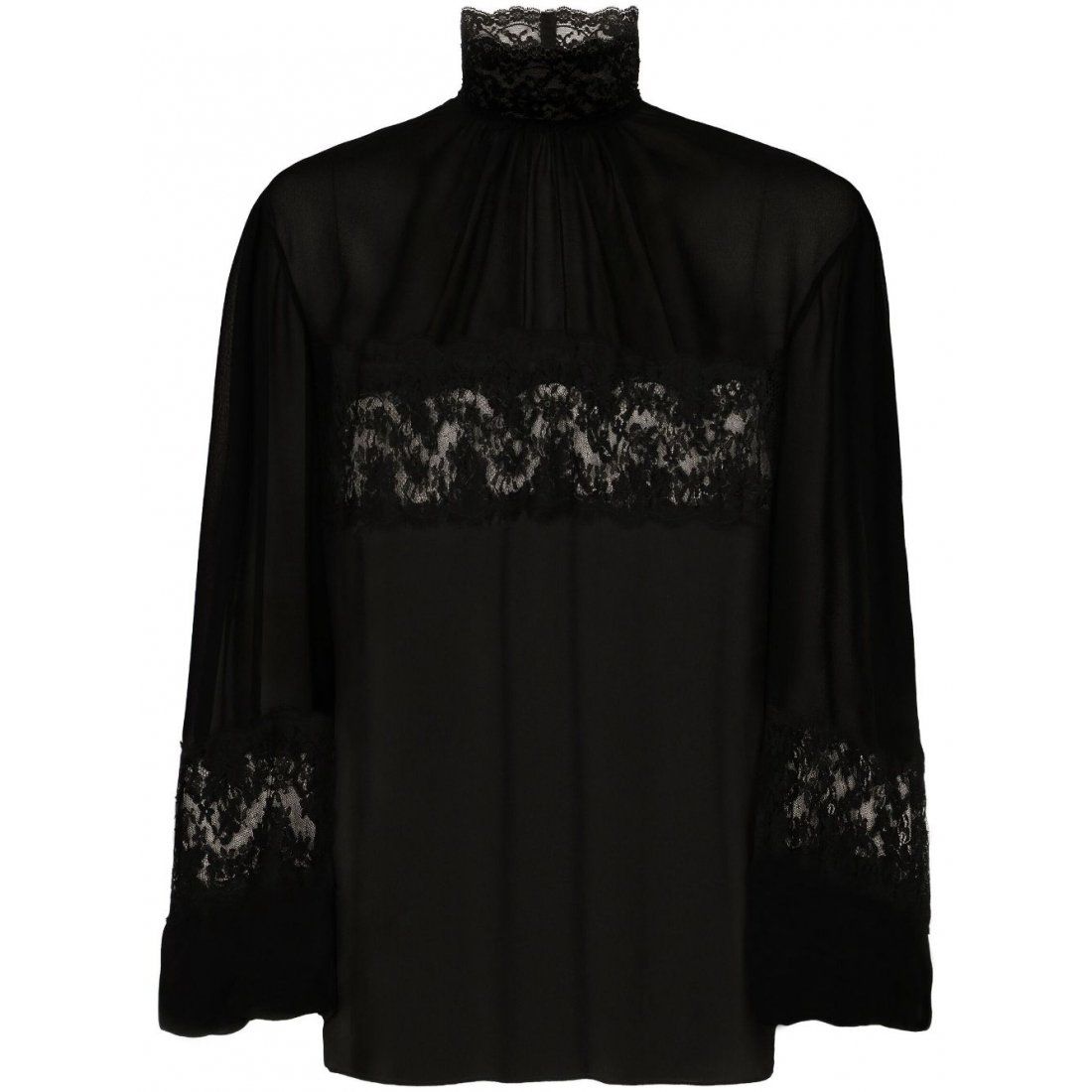 Dolce&gabbana - Blouse à manches longues 'Lace Embellished' pour Femmes