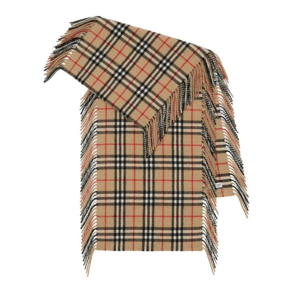 Burberry - Écharpe en laine 'Check Pattern' pour Femmes