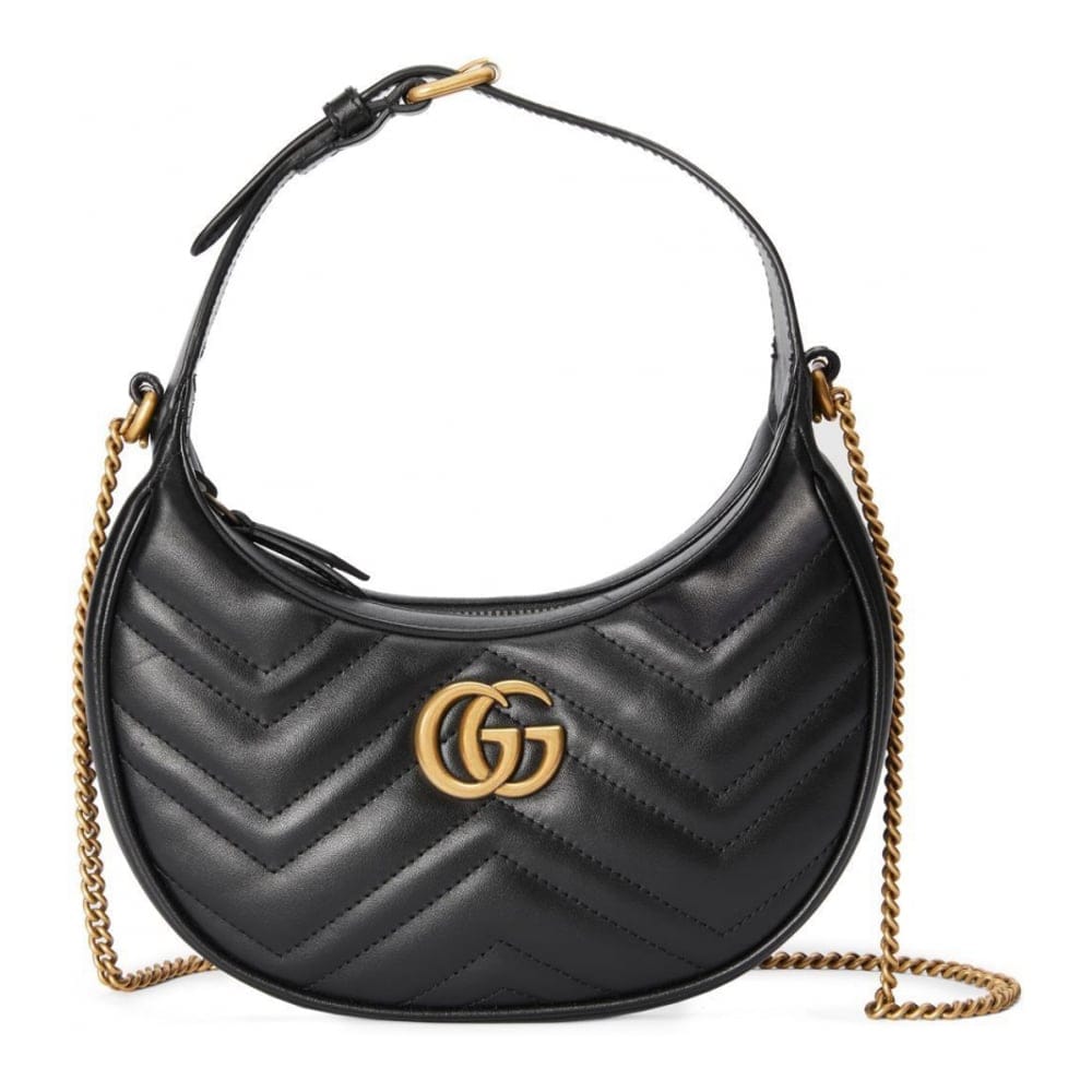 Gucci - Sac à bandoulière 'GG Marmont Half Moon Shaped' pour Femmes