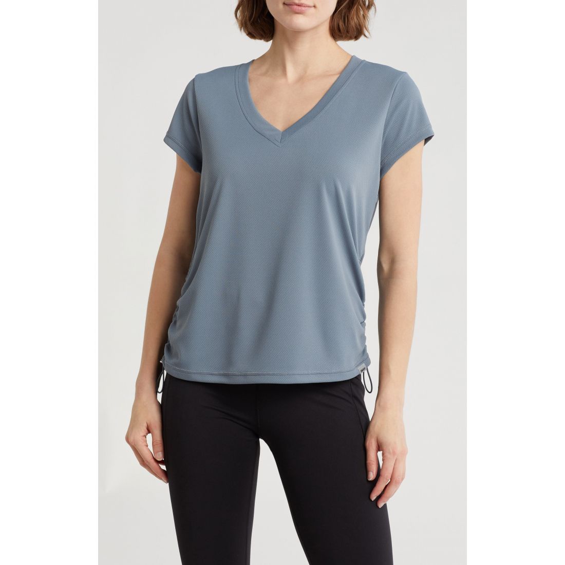 Dkny - T-shirt 'Side Ruched Tech' pour Femmes