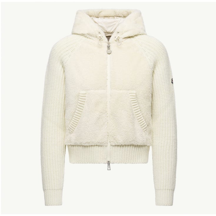 Moncler - Sweatshirt à capuche  'Padded Teddy Zip-Up' pour Femmes