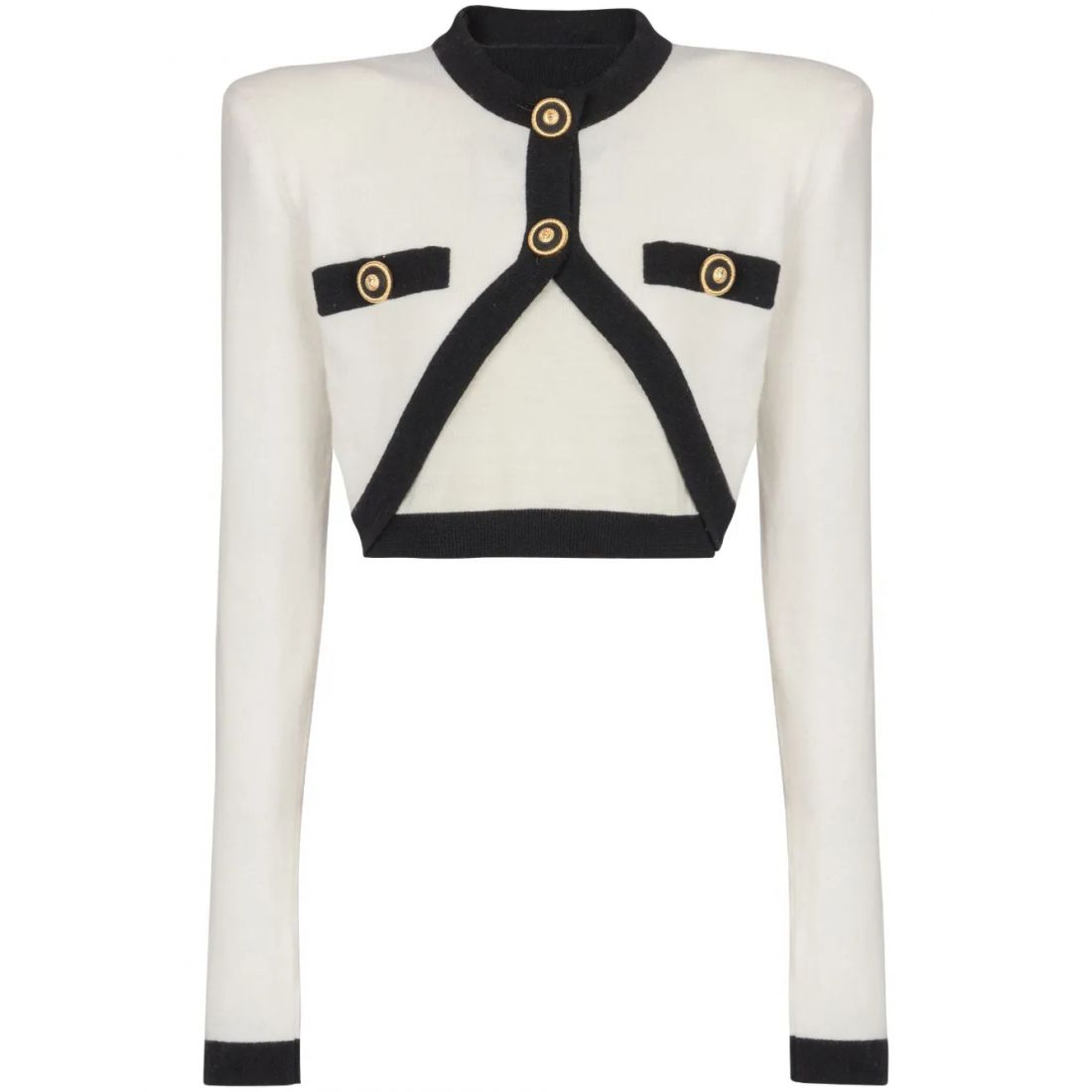 Balmain - Cardigan 'Cropped Knit' pour Femmes
