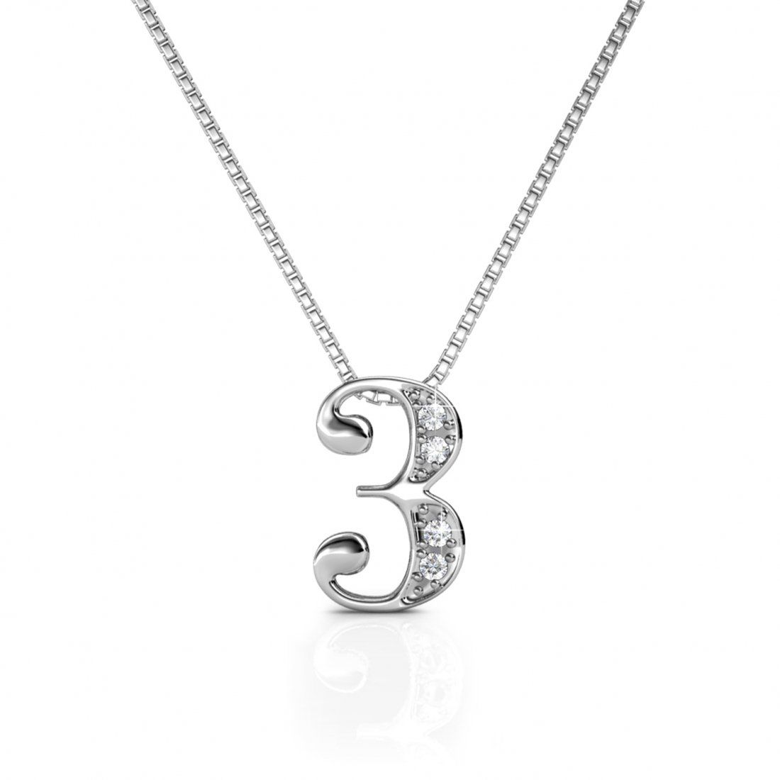 Myc paris - Pendentif sur chaine 'Number 3' pour Femmes