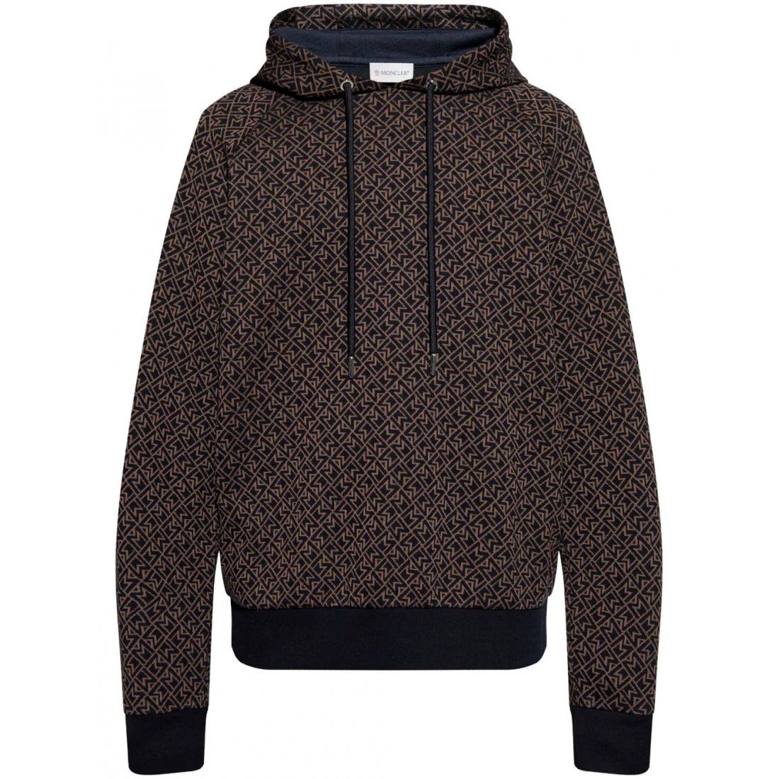 Moncler - Sweatshirt à capuche  'Monogram-Pattern' pour Hommes