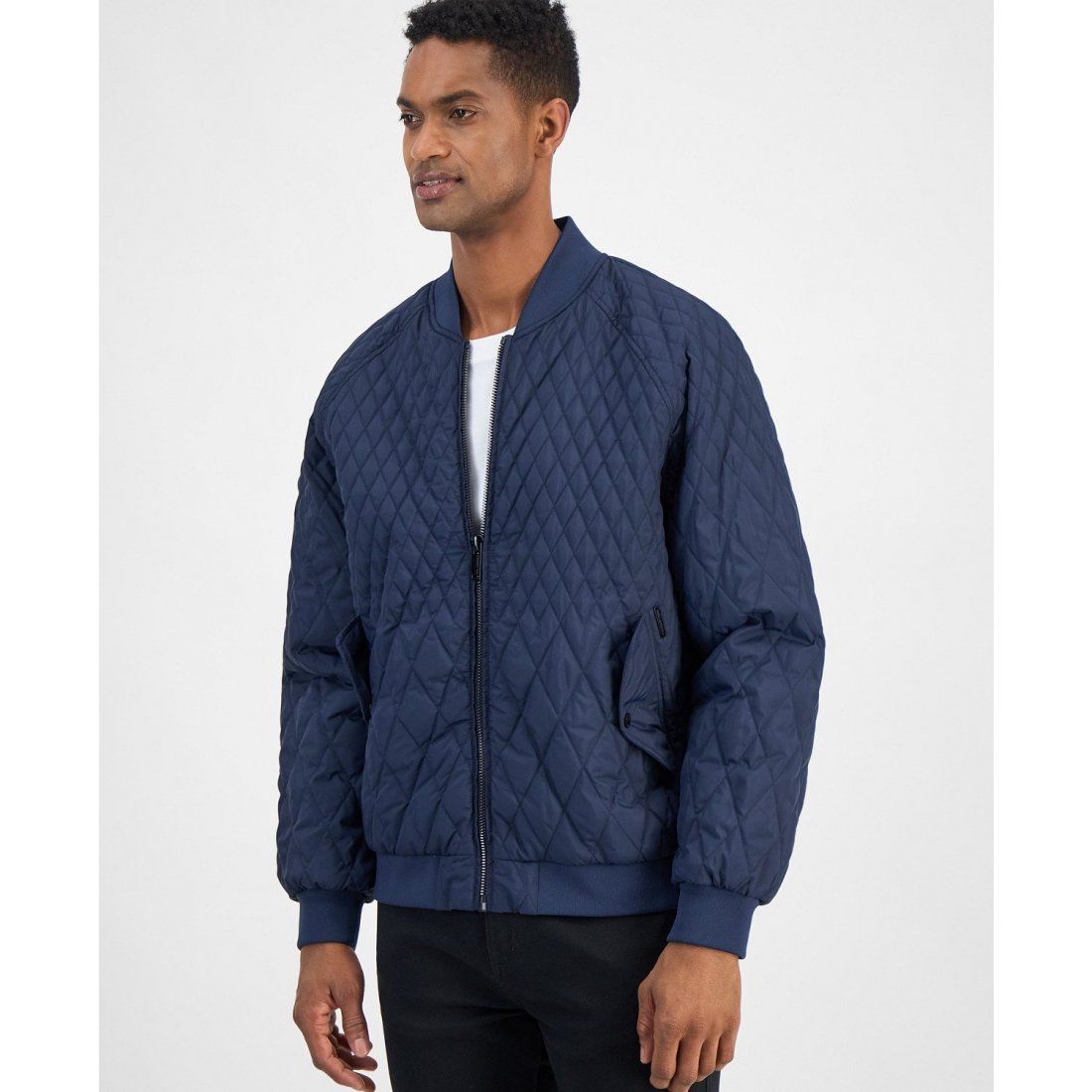 Karl lagerfeld - Blouson bomber 'Quilted Water-Resistant' pour Hommes