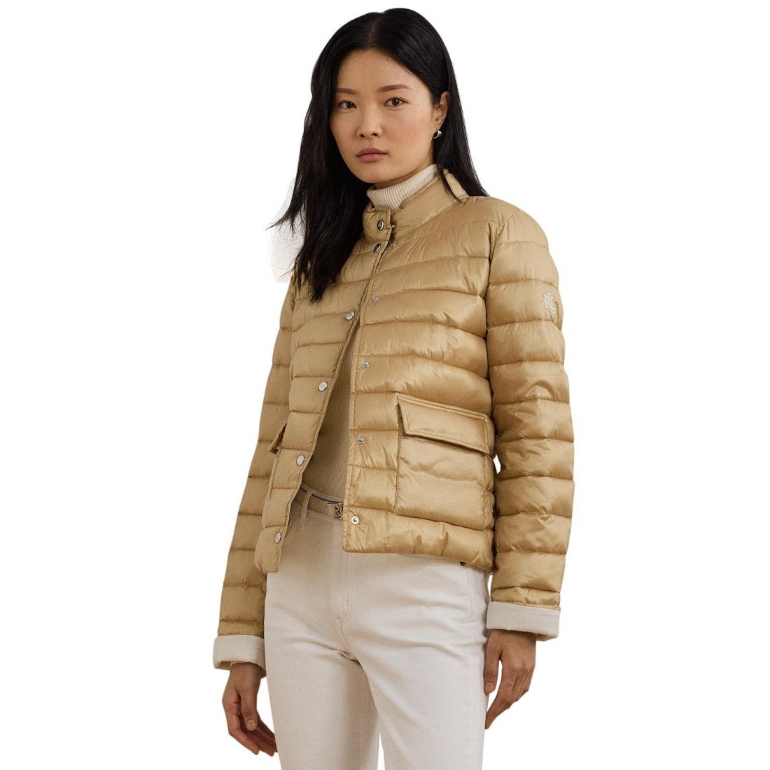 Lauren ralph lauren - "'Snap-Front Stand-Collar Packable Coat' pour Femmes"