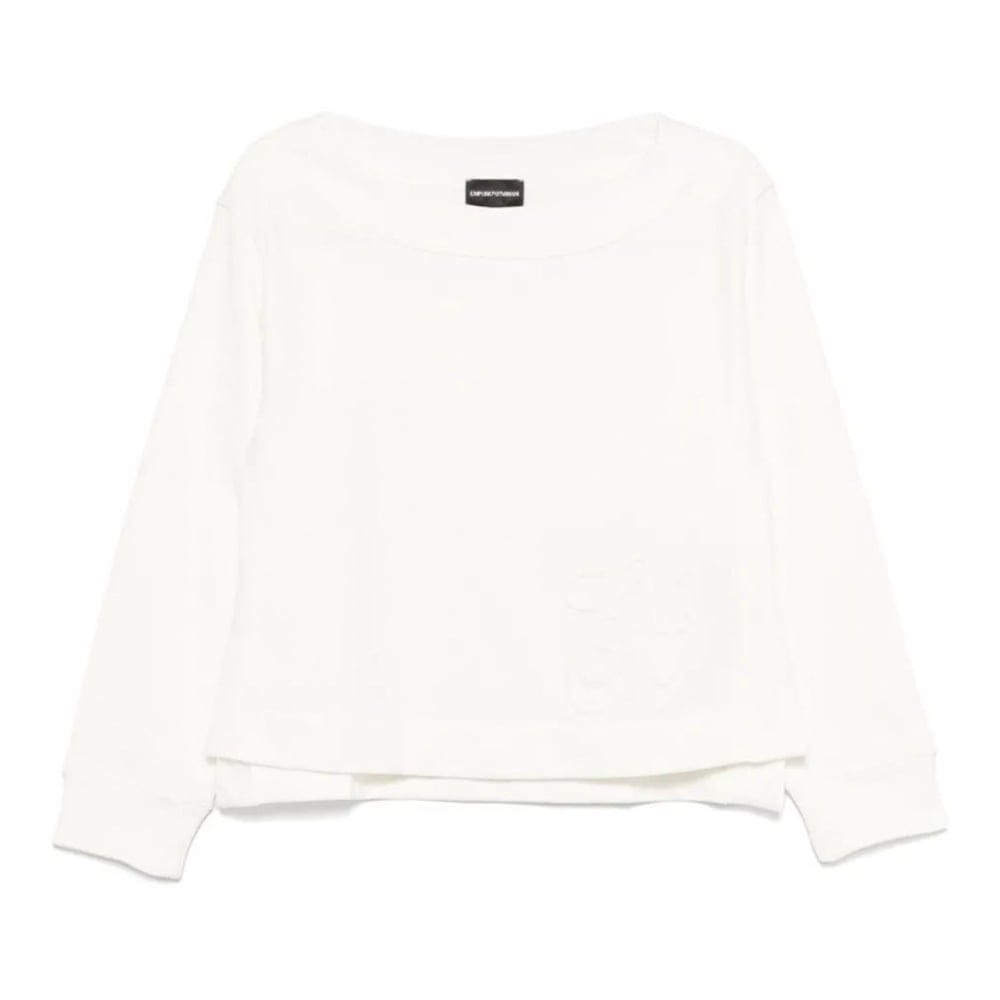 Emporio armani - Sweatshirt 'Logo-Embossed' pour Femmes