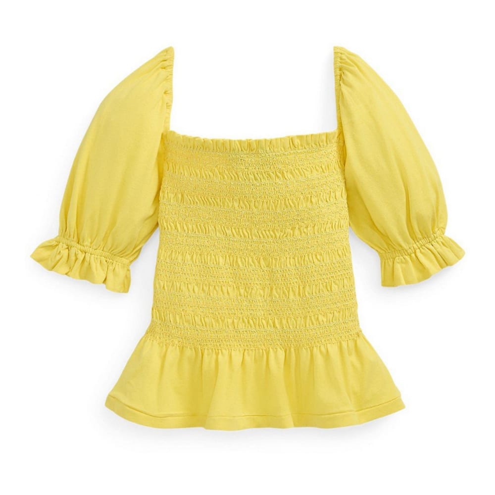 Polo ralph lauren - 'Smocked Jersey Peplum Top' pour Grandes filles