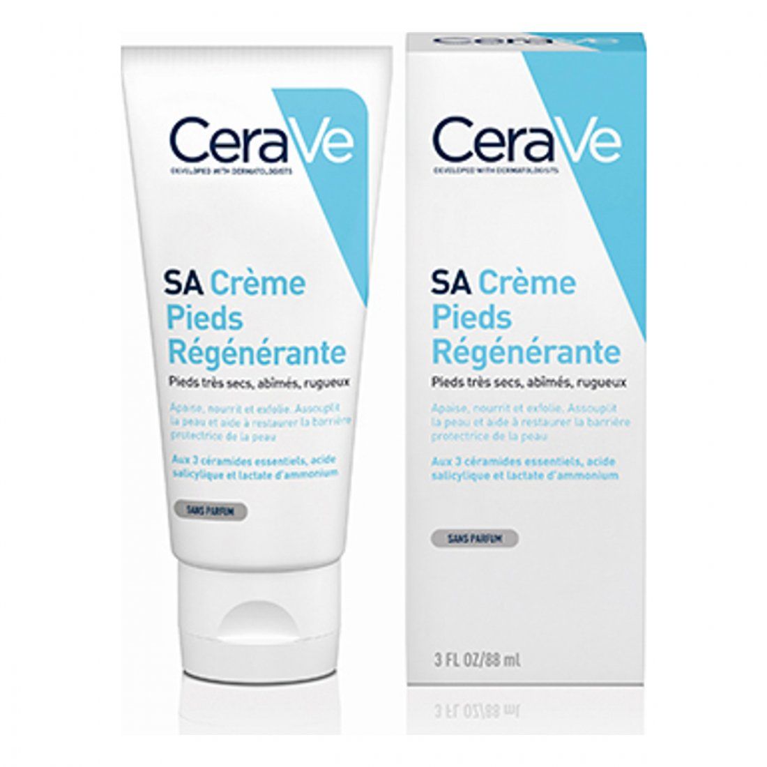 Cerave - Crème pour les pieds 'SA Régénérante' - 88 ml