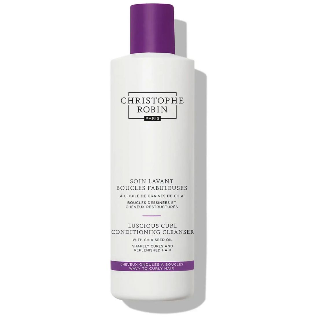 Christophe Robin - Nettoyant pour cheveux 'Luscious Curl with Chia Seed Oil' - 250 ml