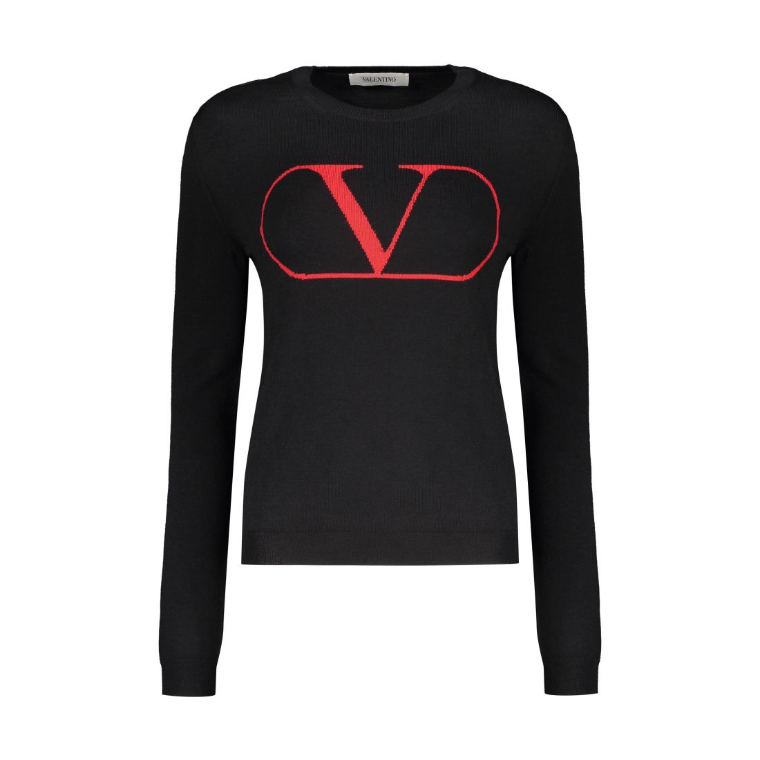 Valentino garavani - Pull 'Long Sleeve Crew-Neck' pour Femmes