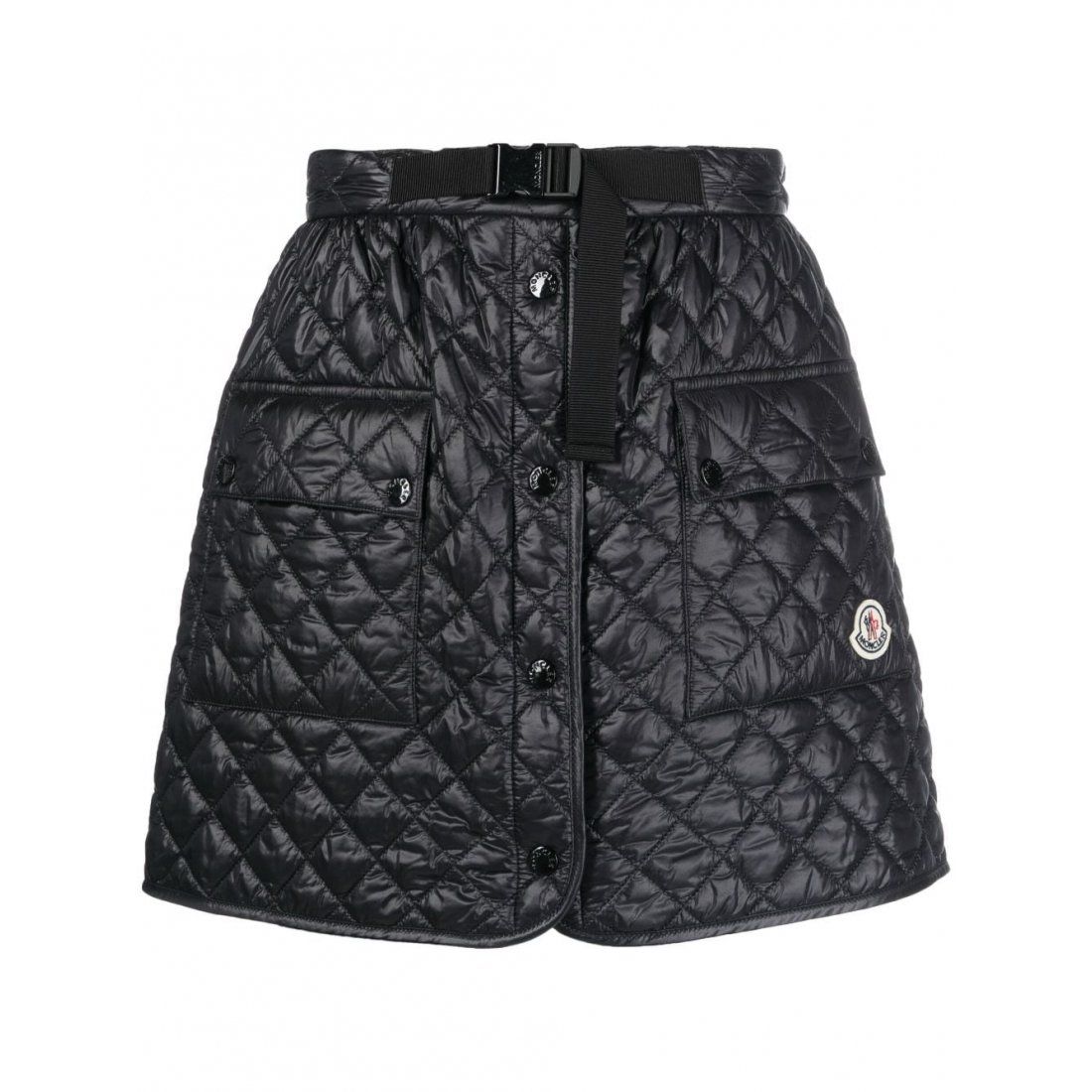 Moncler - Mini Jupe 'Logo Patch Quilted' pour Femmes