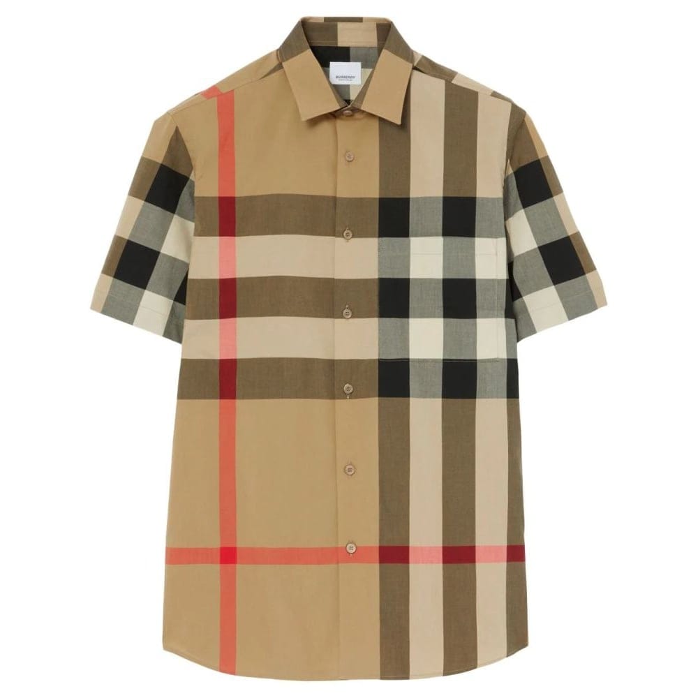 Burberry - Chemise à manches courtes 'Checkered' pour Hommes