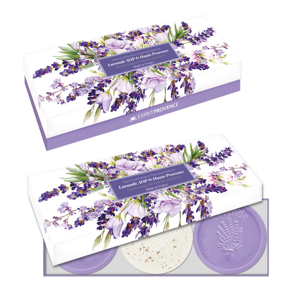 Esprit provence - Set de savon 'Lavande De Provence' - 3 Pièces