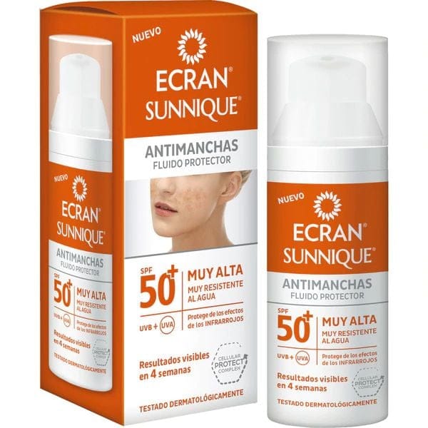 Ecran - Crème solaire pour le visage 'Sunnique Anti Dark Spot SPF50+' - 50 ml