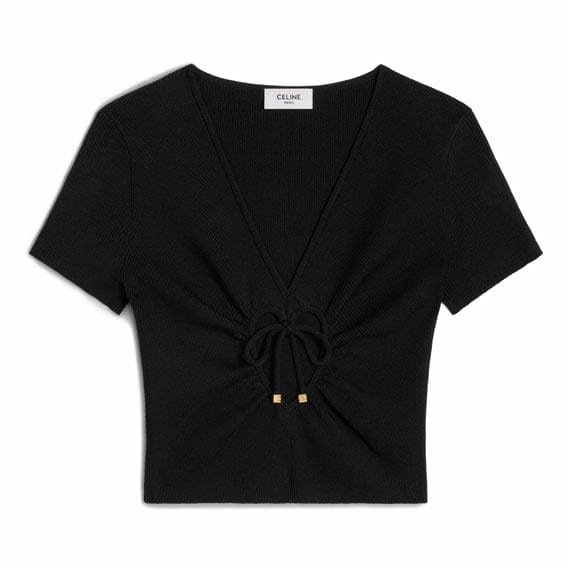 Celine - Crop Top 'Heart' pour Femmes
