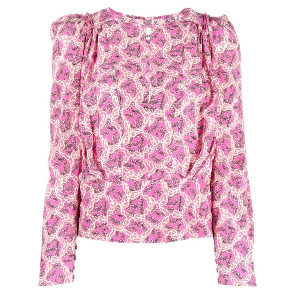 Isabel marant - Blouse à manches longues 'Graphic-Print' pour Femmes