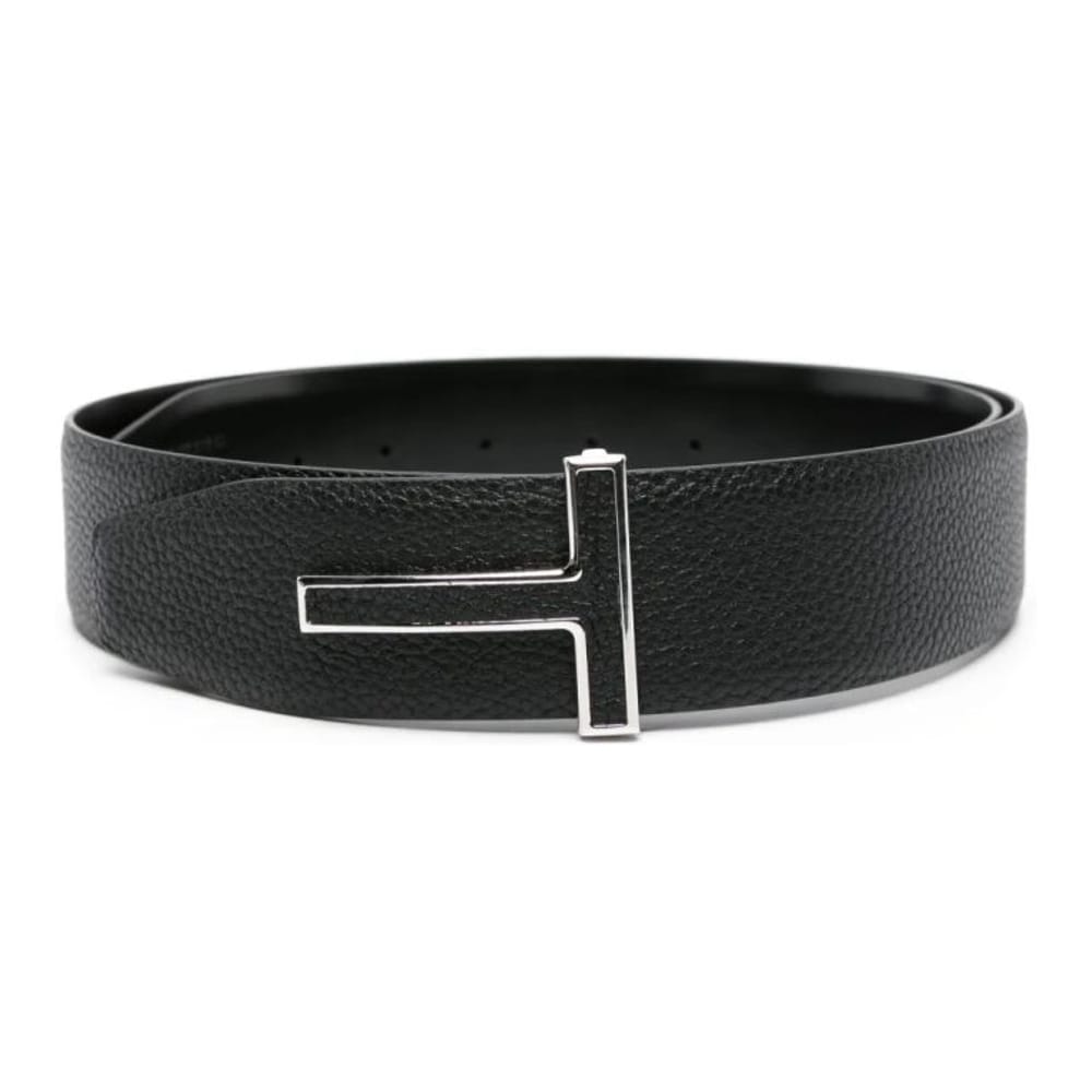 Tom ford - Ceinture 'T-Buckle Leather' pour Hommes