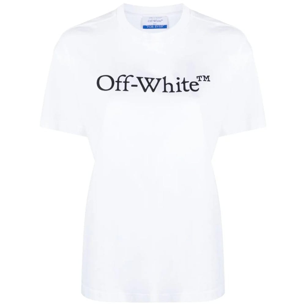 Off-white - T-shirt 'Bookish Logo-Print' pour Femmes