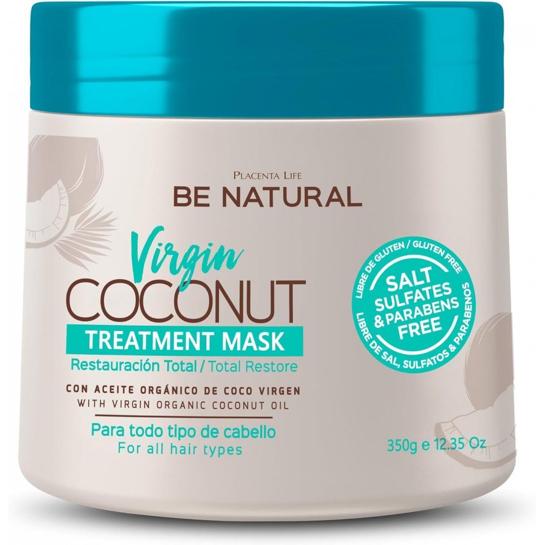 Be natural - Masque capillaire 'Virgin Coconut' - 350 ml