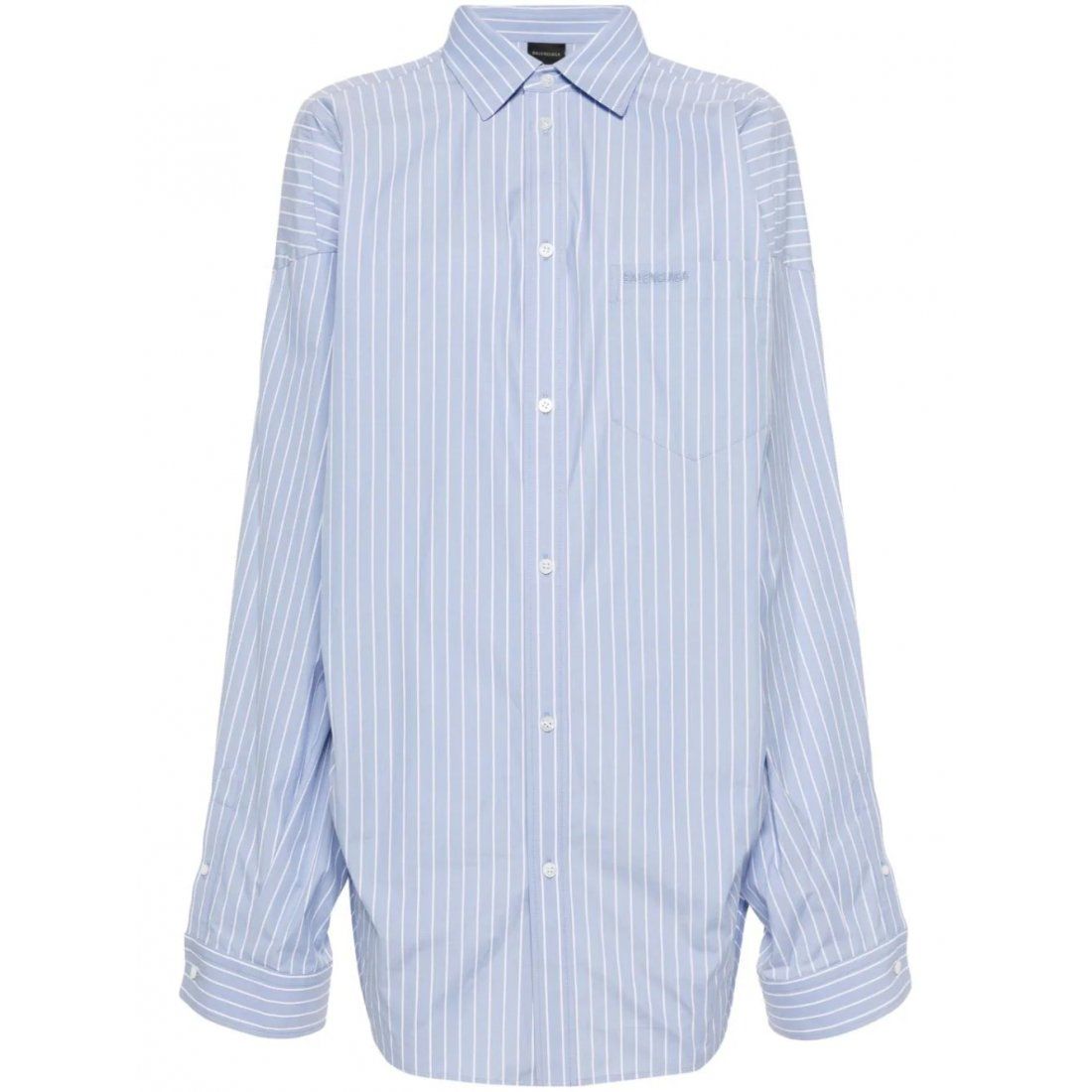Balenciaga - Chemise 'Logo-Embroidered' pour Femmes