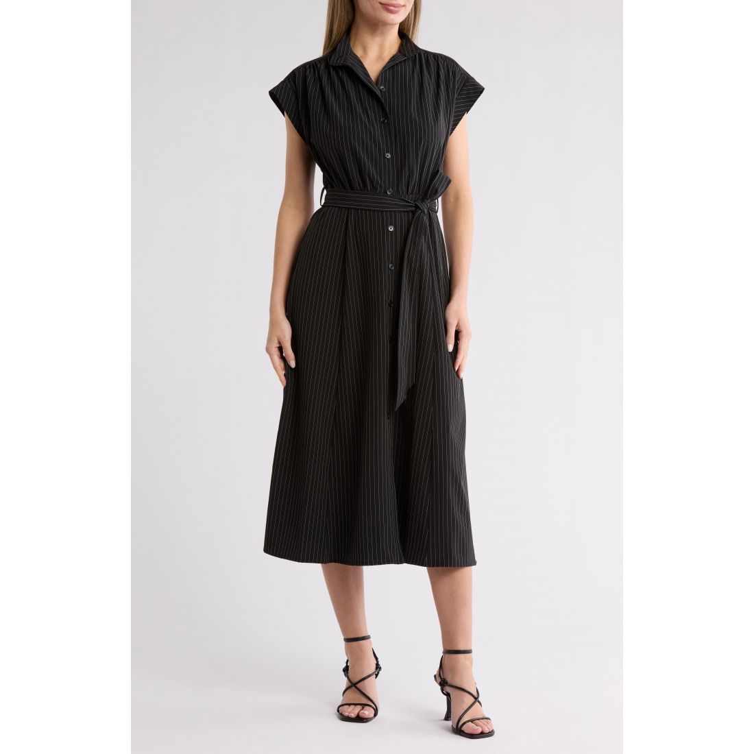 Calvin klein - Robe chemise 'Comm Stripe Midi' pour Femmes