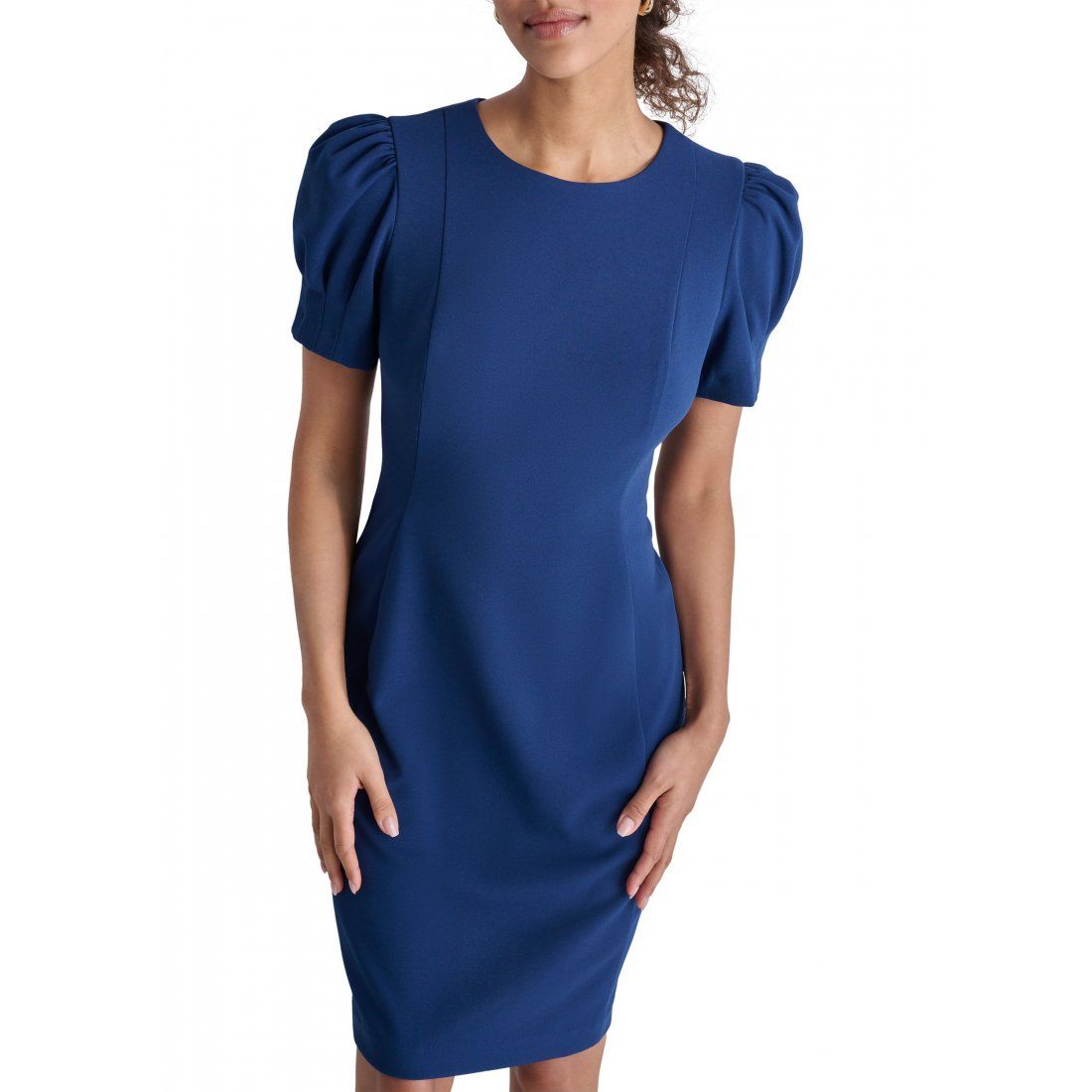 Dkny - Robe fourreau 'Puff Sleeve Solid' pour Femmes