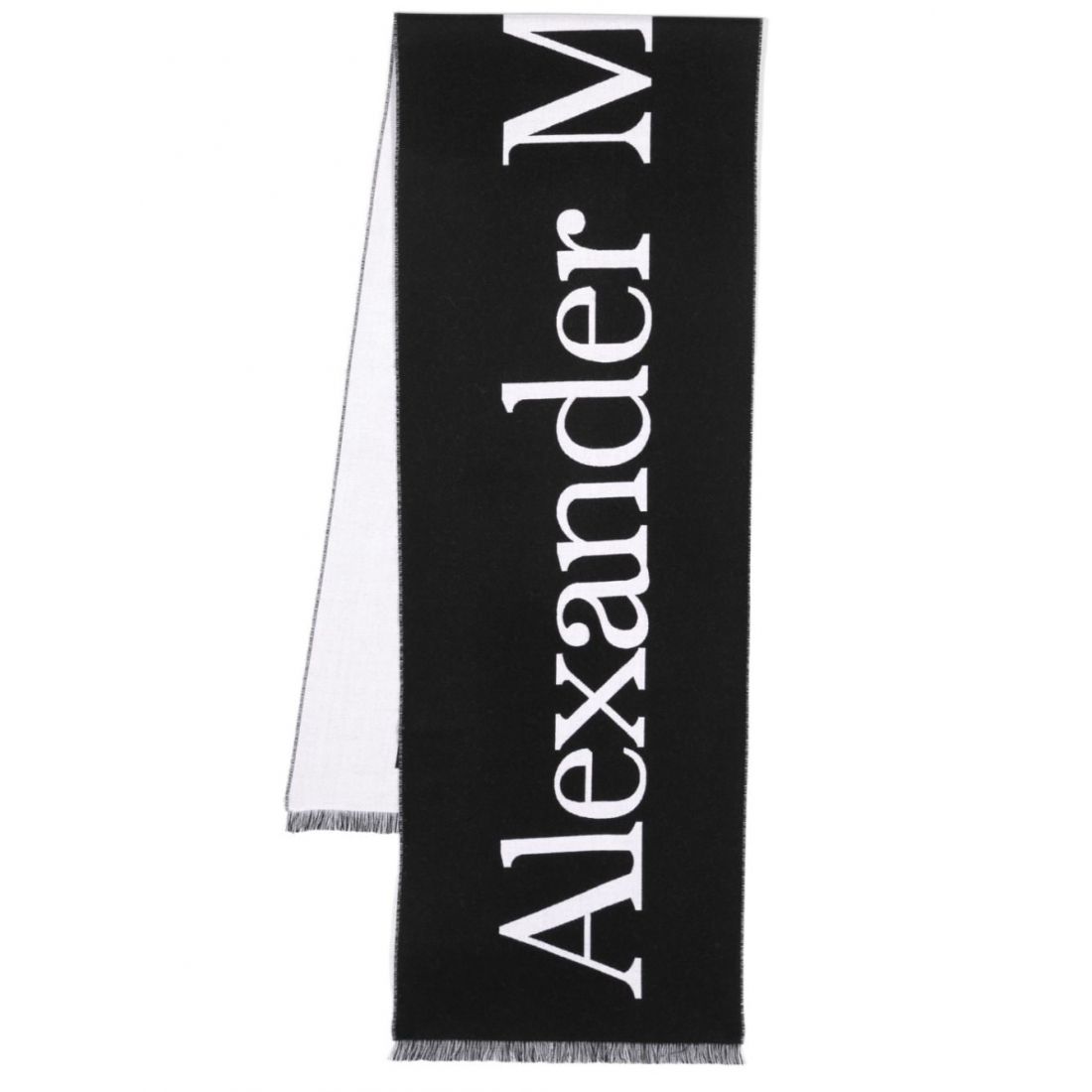 Alexander McQueen - Écharpe en laine 'Logo' pour Hommes