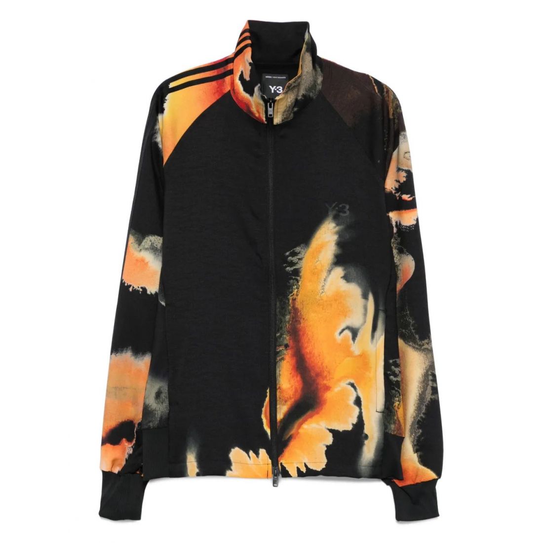 Y-3 - Veste 'AOP Abstract-Print Zip-Up' pour Hommes