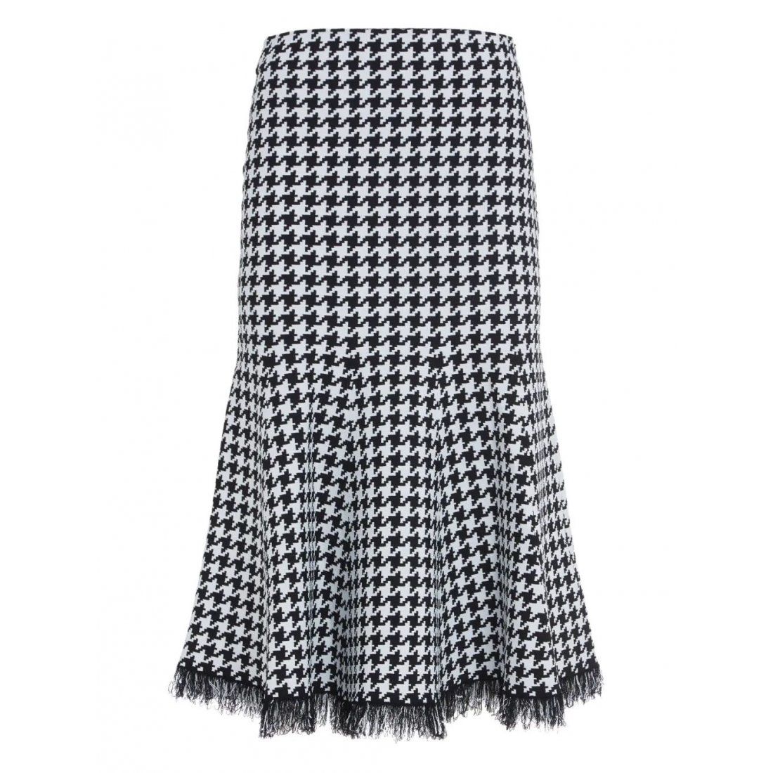 Alexander mcqueen - Jupe Midi 'Houndstooth' pour Femmes