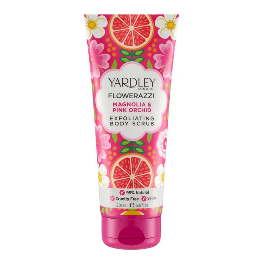 Yardley - Exfoliant pour le corps 'Flowerazzi Magnolia & Pink Orchid' - 200 ml