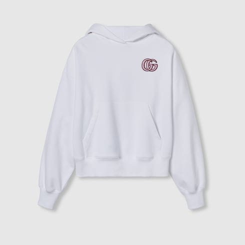 Gucci - Sweatshirt 'Embroidered Jersey Hooded' pour Femmes