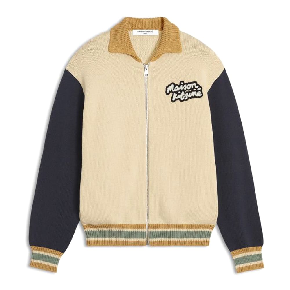 Maison kitsuné - Veste 'Knitted College' pour Hommes