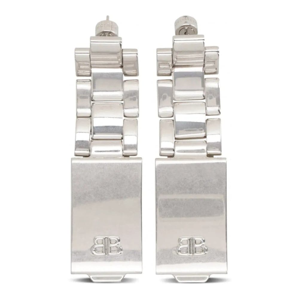 Balenciaga - Boucles d'oreilles '24/7 BB-Logo' pour Femmes