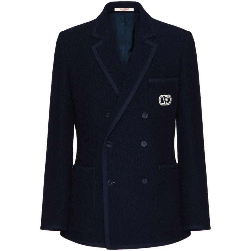Valentino garavani - Blazer 'VLogo Signature Bouclé' pour Hommes