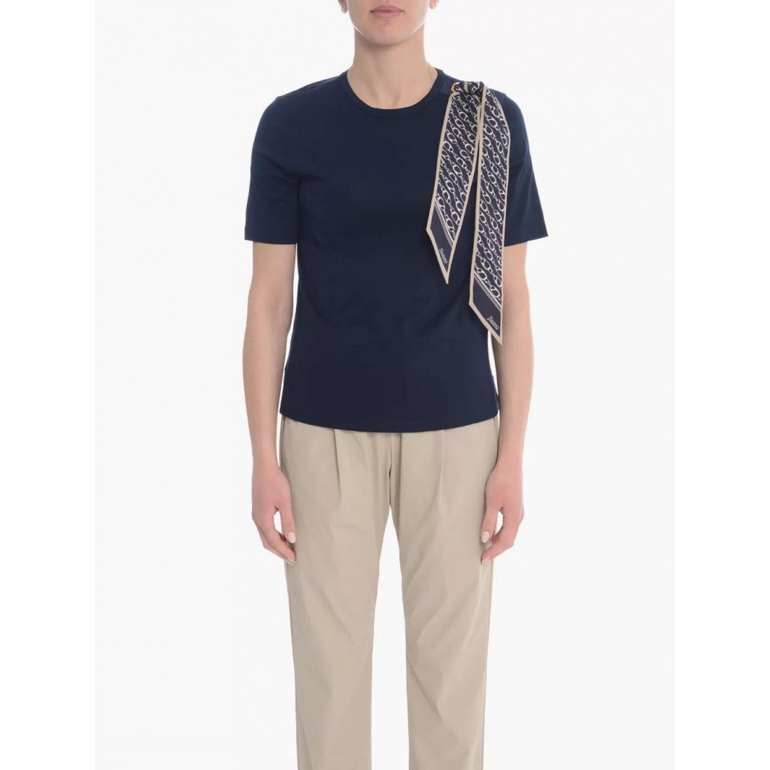 Herno - T-shirt 'With Scarf' pour Femmes