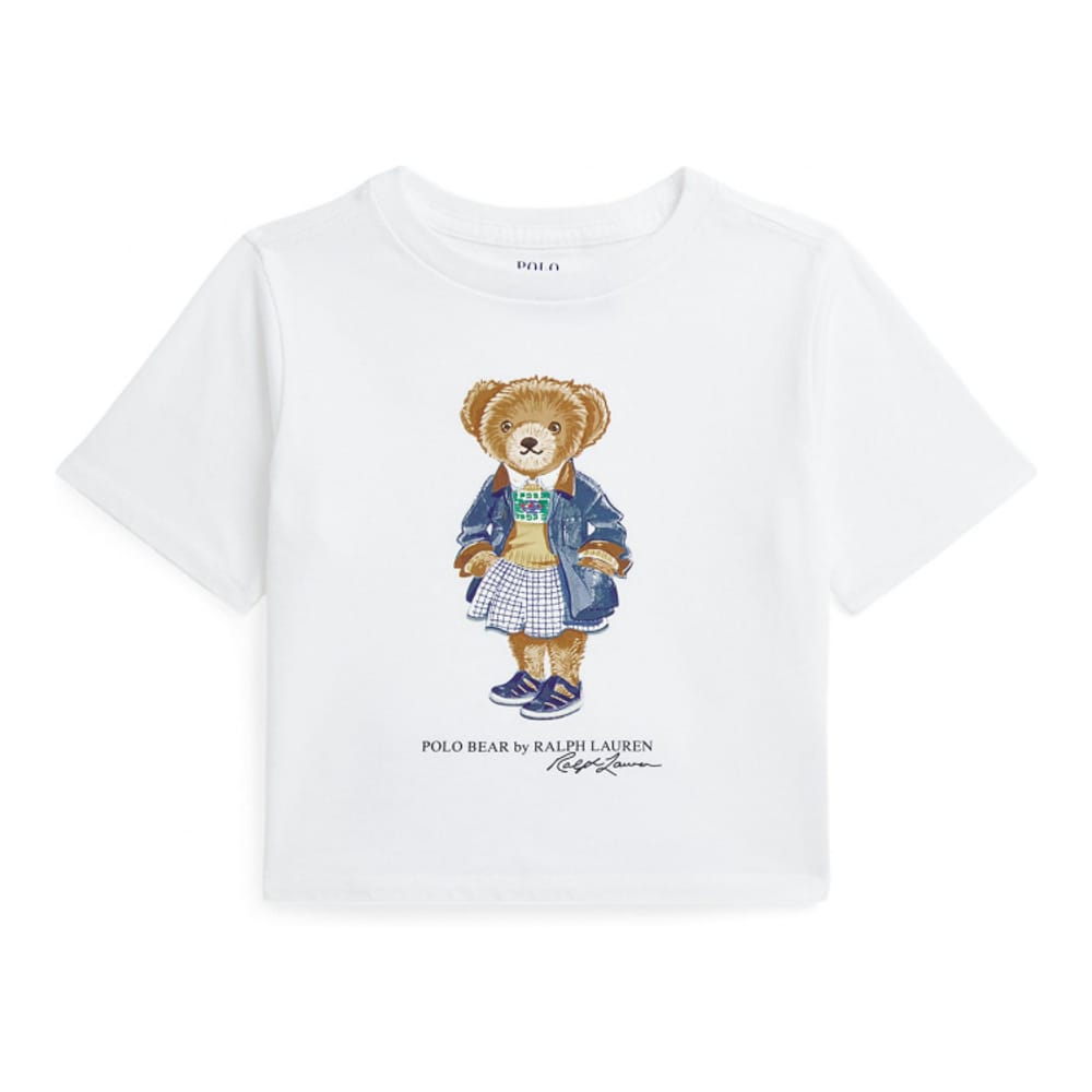 Ralph lauren kids - "T-shirt 'Polo Bear Cotton Jersey Boxy' pour Petites filles"