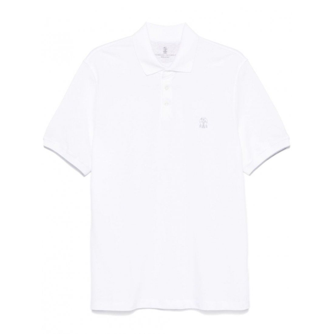 Brunello cucinelli - Polo 'Logo-Print' pour Hommes