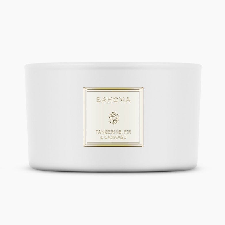 Bahoma london - Bougie 3 mèches 'Pearl' - Tangerine, Fir & Caramel 400 g