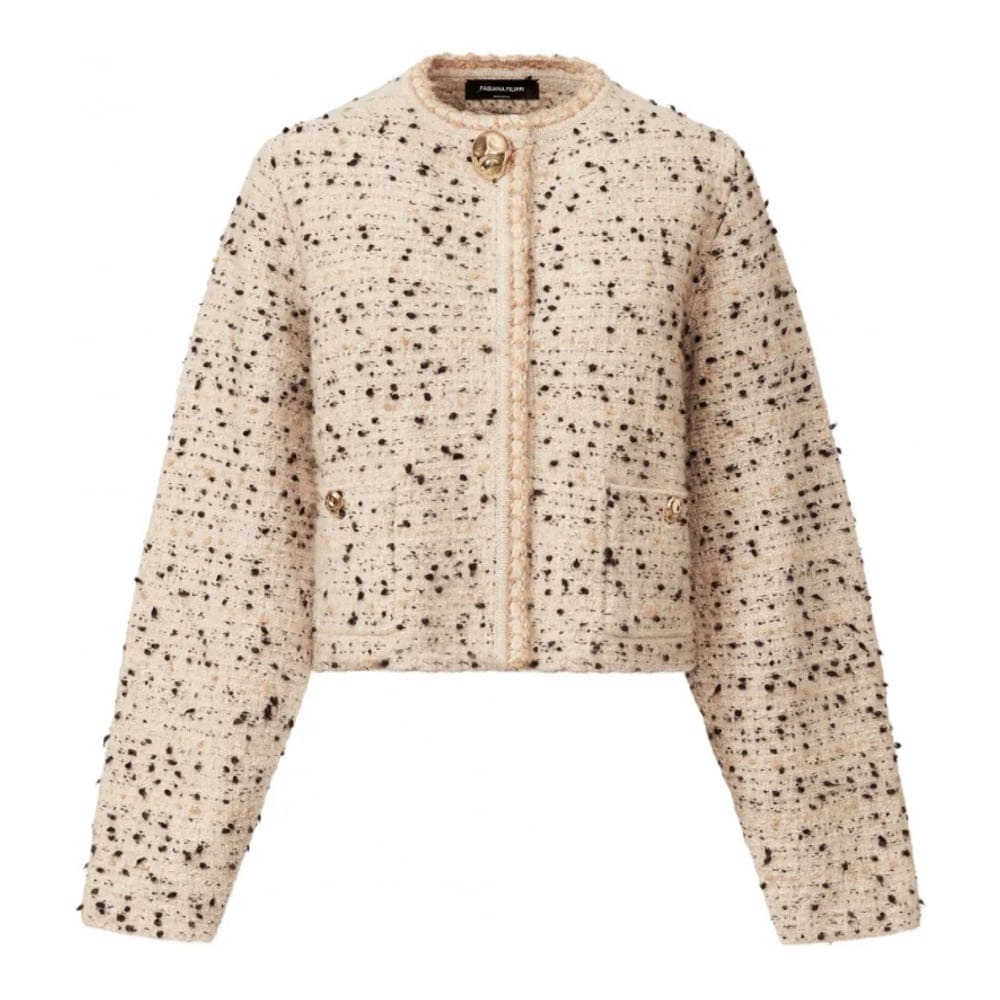 Fabiana filippi - Veste 'Tweed Gold-Button' pour Femmes