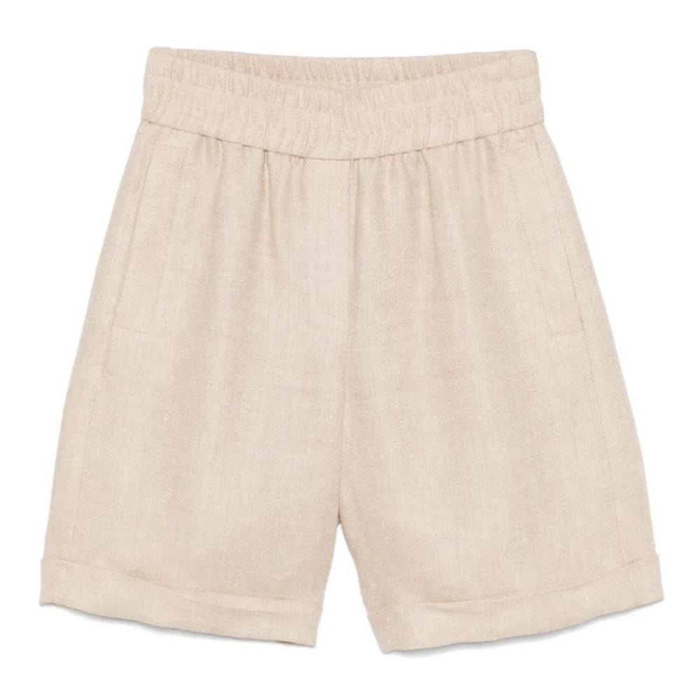 Peserico - Short 'Herringbone' pour Femmes