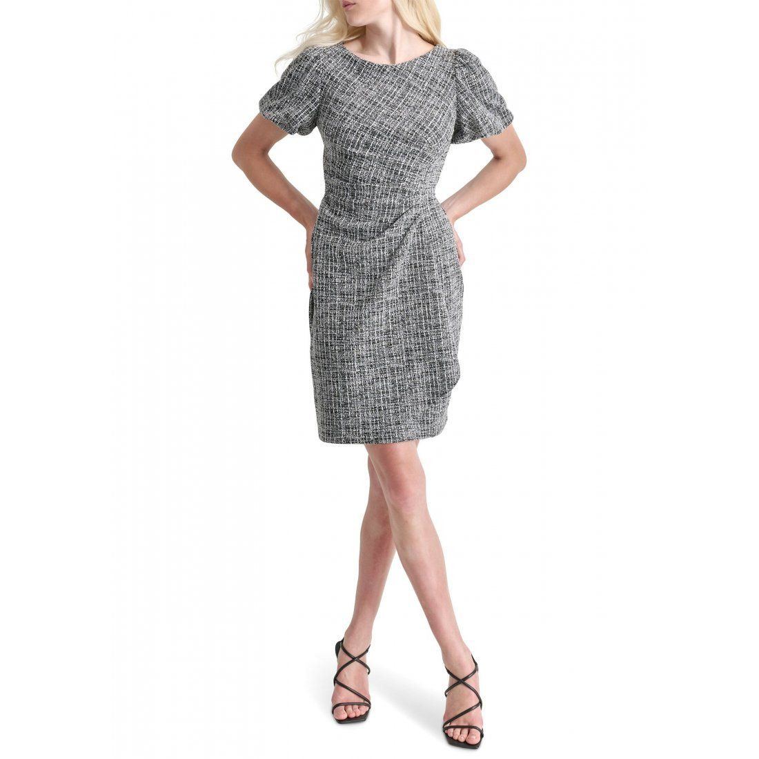 Dkny - Robe fourreau 'Printed Side Ruched' pour Femmes