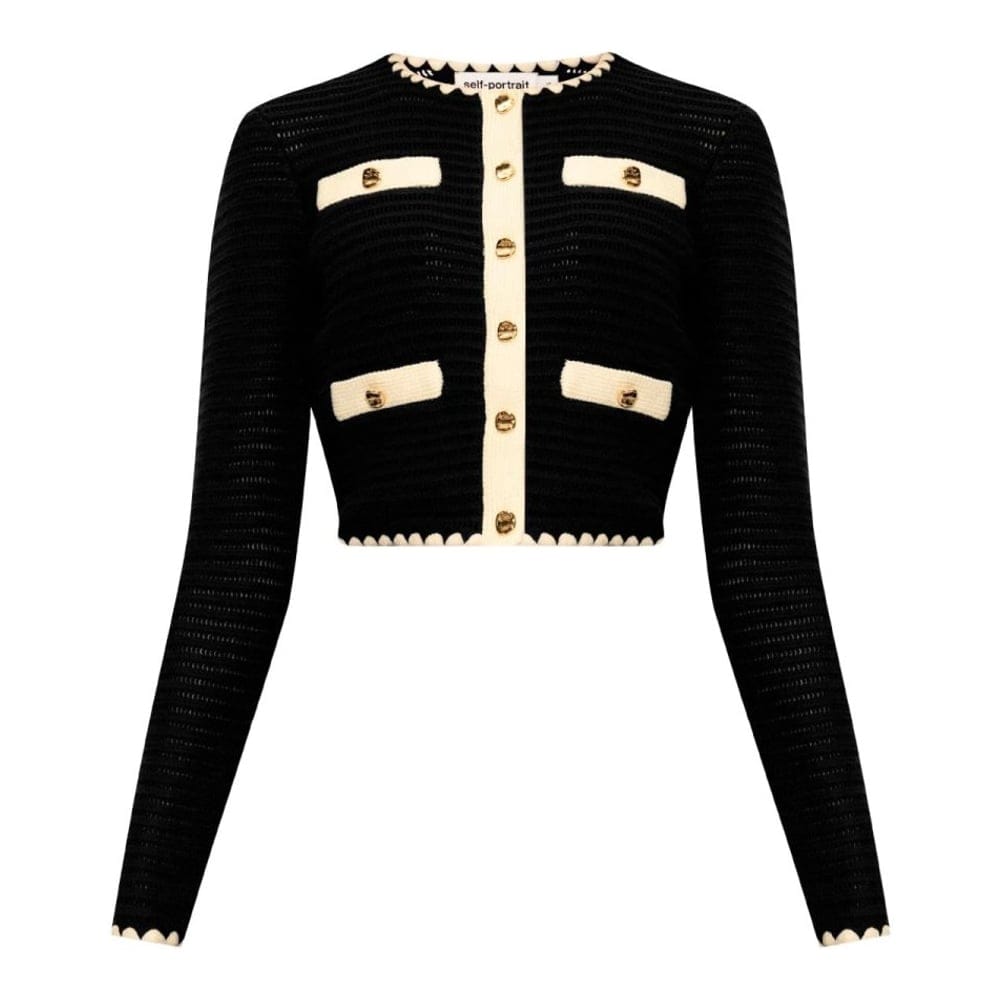 Self portrait - Cardigan 'Crochet-Knit' pour Femmes