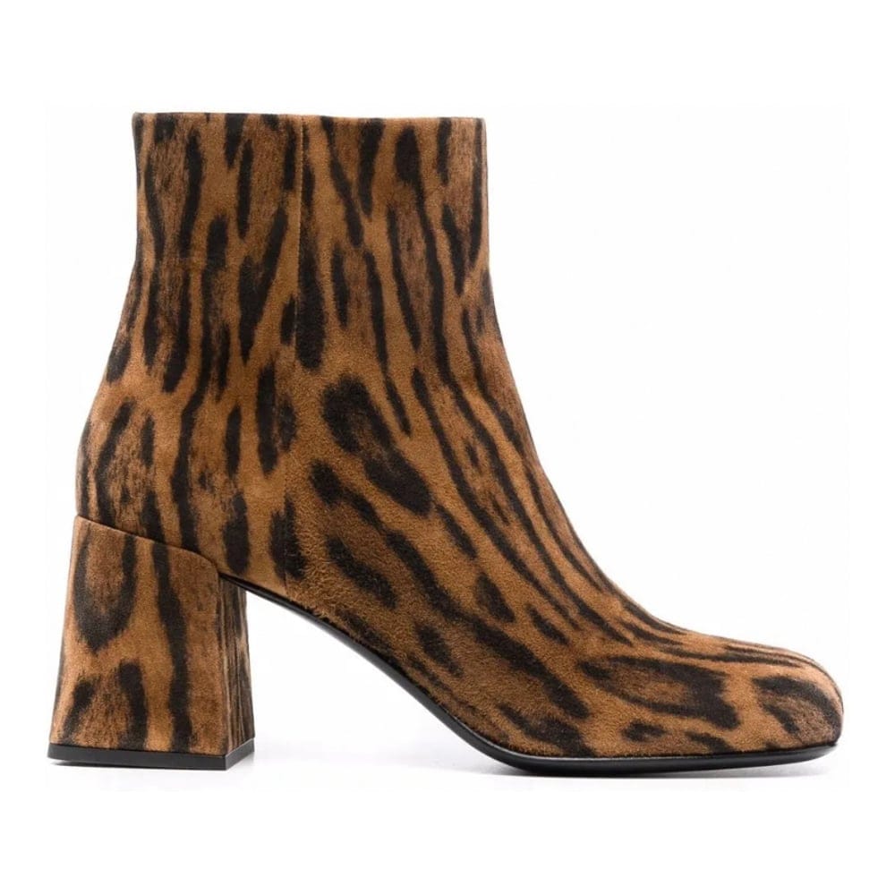 Miu miu - Bottines 'Leopard-Print' pour Femmes