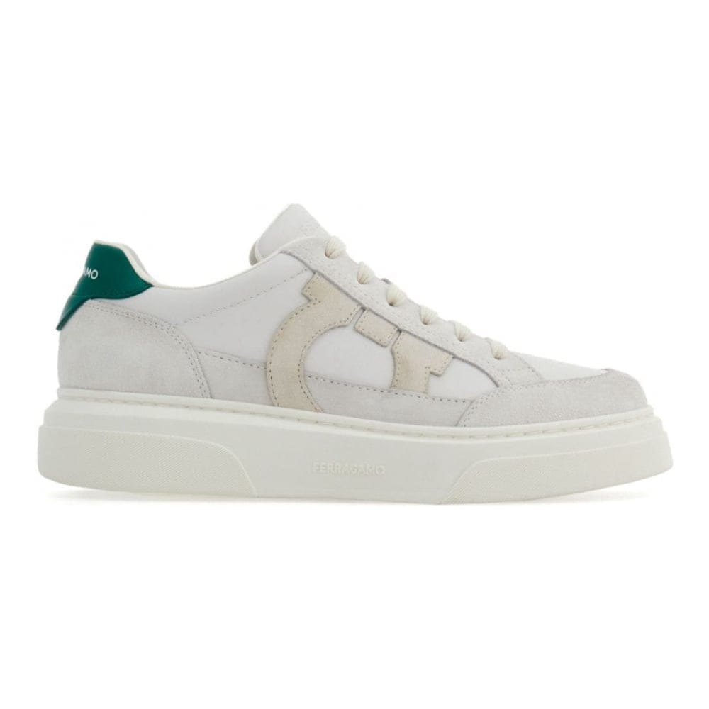 Ferragamo - Sneakers 'Gancini-Patch' pour Hommes
