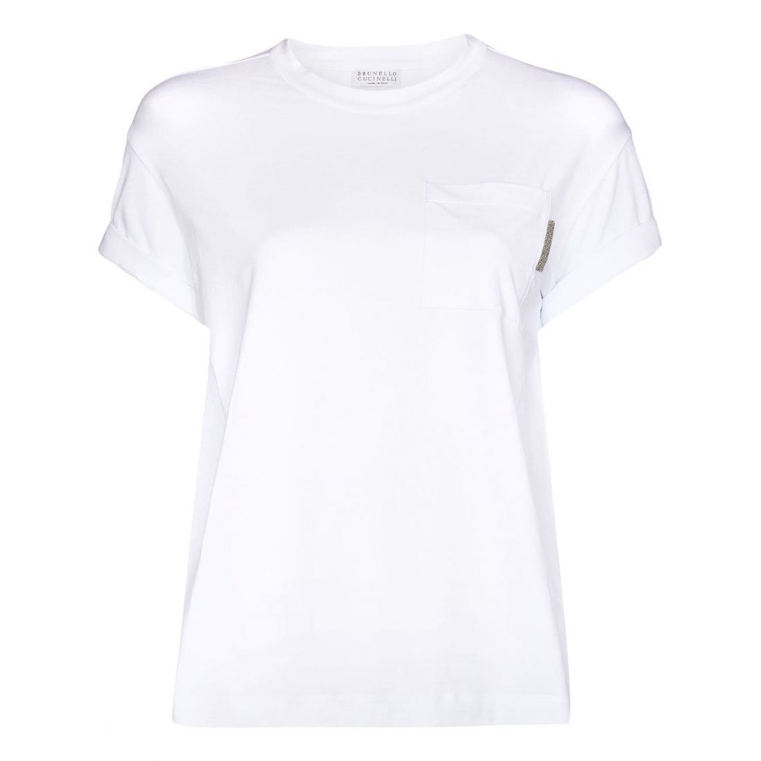 Brunello Cucinelli - T-shirt 'Chest Pocket' pour Femmes