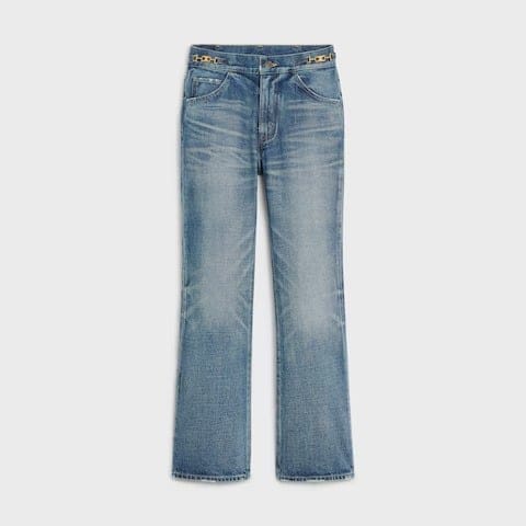 Celine - Jeans 'Dylan Flared With Signature In Union' pour Femmes