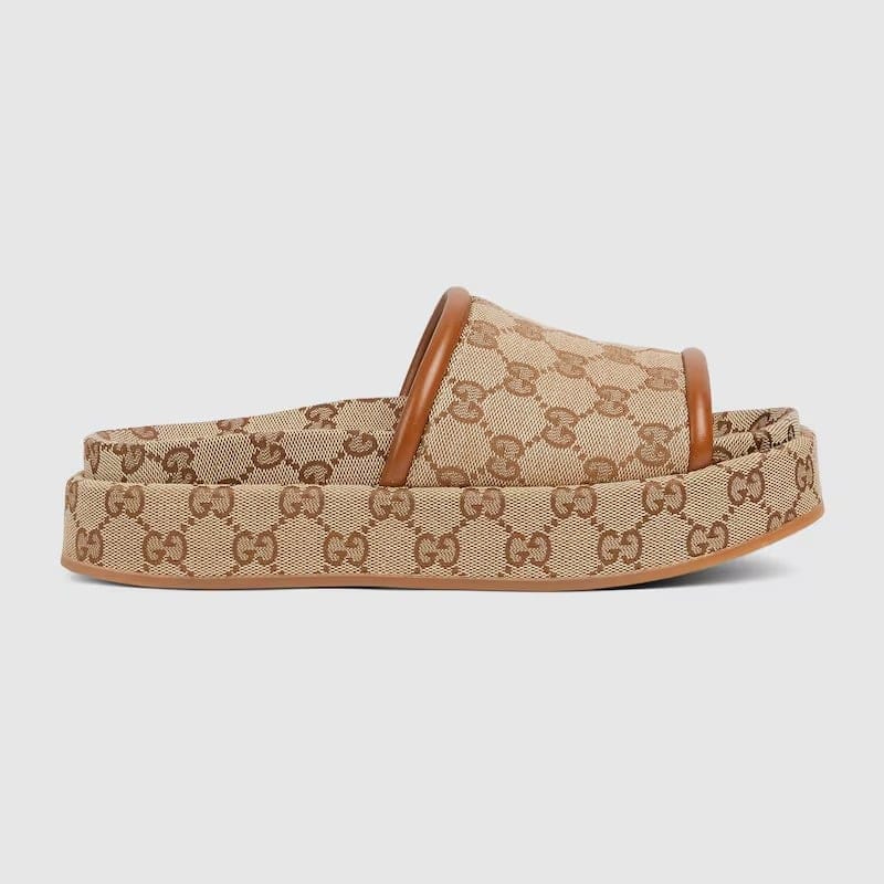 Gucci - Sandales à semelle plateforme 'Gg' pour Femmes