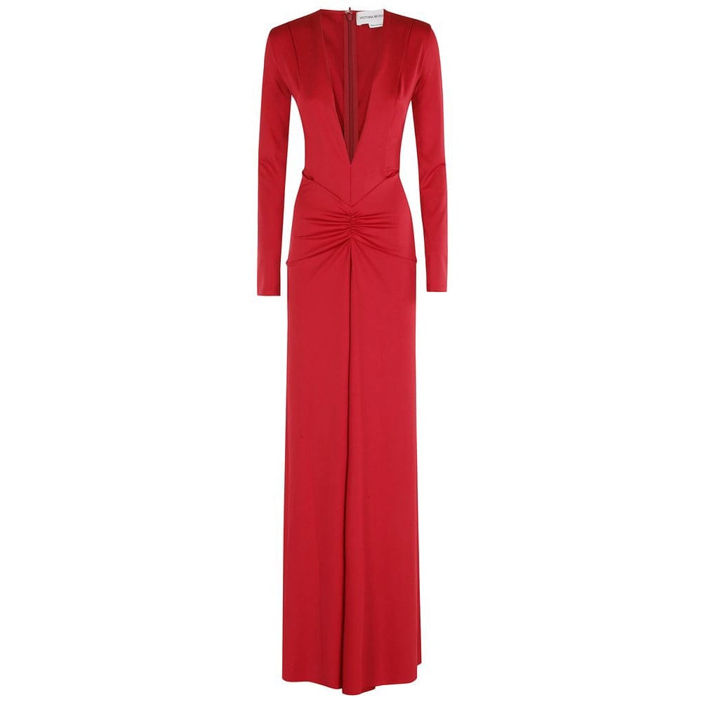 Victoria beckham - Robe maxi 'V-Neck Gathered' pour Femmes